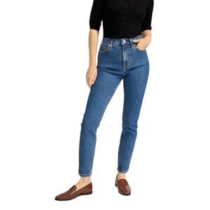 Everlane High Rise Ankle Mid Wash Jeans